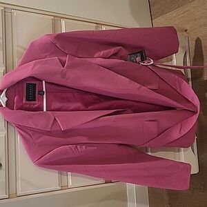 NWT Pink Eloquii Suit Jacket with faux rhinestone belt